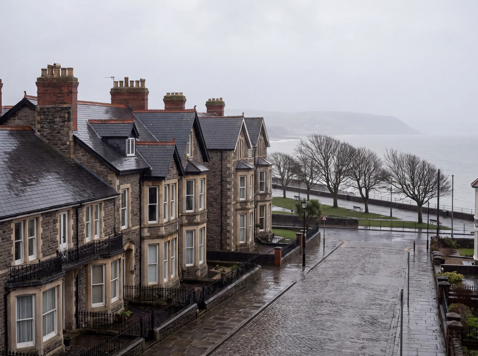 Housing and roofs typical of Penarth